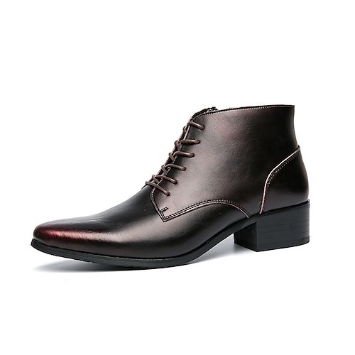 

Hombre Botas Botas de Combate Casual Clásico Diario Cuero Sintético Negro Marrón Primavera