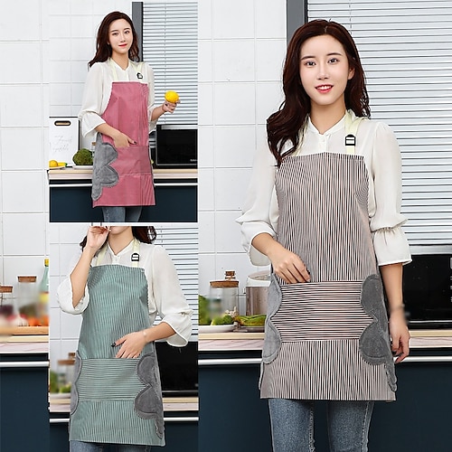 

Kitchen Apron Hand-wiping Chief Cooking Apron Household Men Women Oil-proof Waterproof Adult Waist Fashion Coffee Overalls Wipe Hand Apron