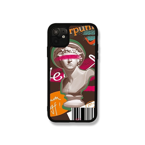 

Phone Case For Apple Classic Series iPhone 13 Pro Max 12 11 SE 2022 X XR XS Max 8 7 Portable Pattern Shockproof Cartoon Aluminum Alloy Silica Gel PC