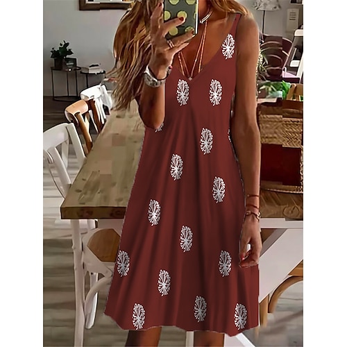 

Damen Casual kleid Etuikleid skims dress Grün Purpur Gelb Ärmellos Blumen Bedruckt Frühling Sommer Spaghetti-Träger 2022 S M L XL XXL 3XL