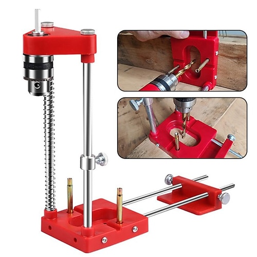 

Woodworking Positioning Portable Wood Dowel Punch Drilling Locator Tool Adjustable Mini Bench Punch Locator