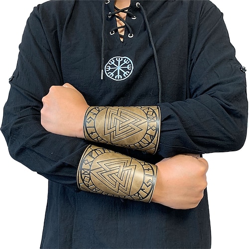 

Knight Ritter Outlander Retro Vintage Medieval 17th Century Masquerade Men's Women's Costume Vintage Cosplay Party / Evening 1 Wrist Brace / IF YOU NEED A PAIR, PLZ ORDER 2 Masquerade
