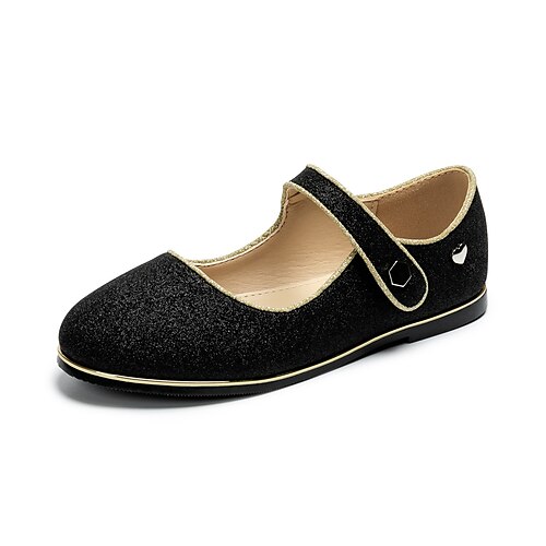 

Girls' Flats Cosplay Princess Shoes School Shoes Synthetics Cosplay School Shoes Little Kids(4-7ys) Daily Festival Indoor Outdoor Play Heart Black Spring Summer
