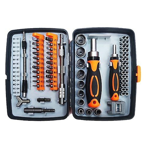 

68 In 1 Combination Ratchet Screwdriver Set Multifunctional Household Maintenance Manual Screwdriver Tool Set
