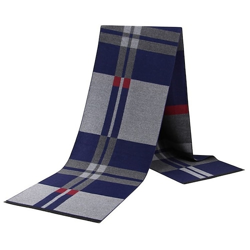 

Men's Scarves Office Daily Wear Vacation Plaid / Striped / Chevron / Round 100% Acrylic Scarves 1 PCS