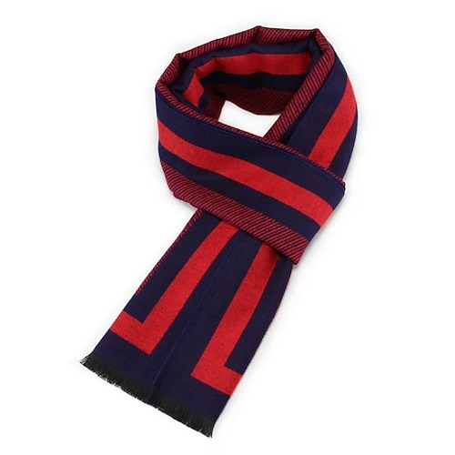 

Men's Scarves Office Daily Wear Vacation Plaid / Striped / Chevron / Round Satin Faux Silk Scarves 1 PCS