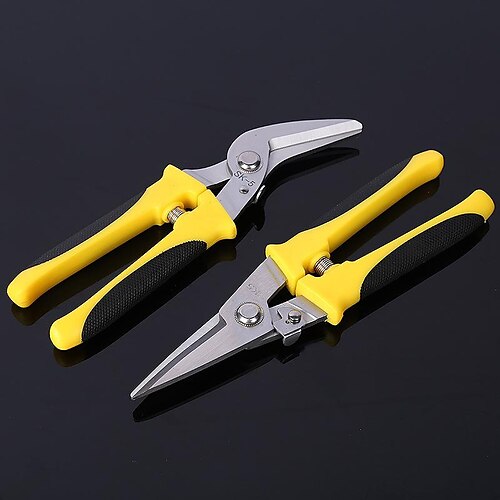 

Steel Scissors, Tin Snips Metal Sheet Cutting Scissor, PVC Pipe Cutter Professional Industrial Shears