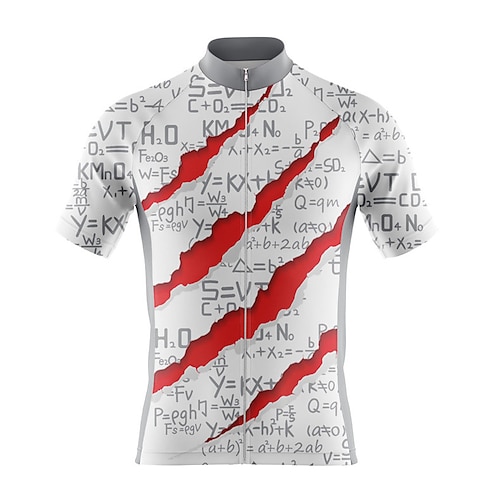 

Men's Women's Cycling Jersey Short Sleeve Bike Top with 3 Rear Pockets Mountain Bike MTB Road Bike Cycling Breathable Quick Dry Moisture Wicking Soft White Black Grey Polyester Spandex Sports