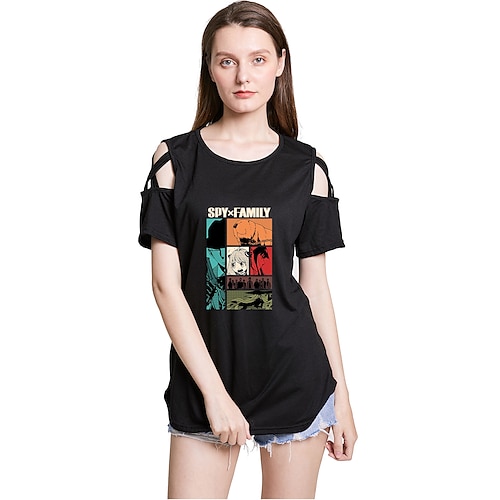 

Spy x Family familia espía falsificador yor falsificador Anya falsificadora T-Shirt Dibujos Manga Anime Harajuku Gráfico Kawaii Camiseta Para Hombre Mujer Unisexo Adulto Estampado en caliente 100