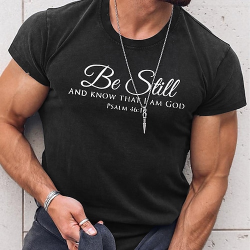 

Men's Unisex T shirt Tee Hot Stamping Graphic Prints Letter Crew Neck Street Daily Print Short Sleeve Tops Designer Casual Big and Tall Sports Black / Summer