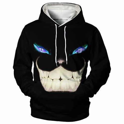 

Men's Pullover Hoodie Sweatshirt Graphic Patterned Casual Daily Weekend 3D Print Casual Hoodies Sweatshirts Green White Blue