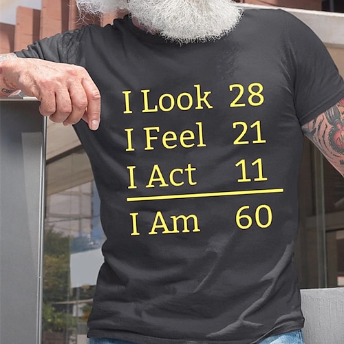 

Men's T shirt Tee Hot Stamping Letter Crew Neck Street Casual Print Short Sleeve Tops Basic Fashion Classic Comfortable Black Dark Gray Navy Blue / Summer / Sports / Summer