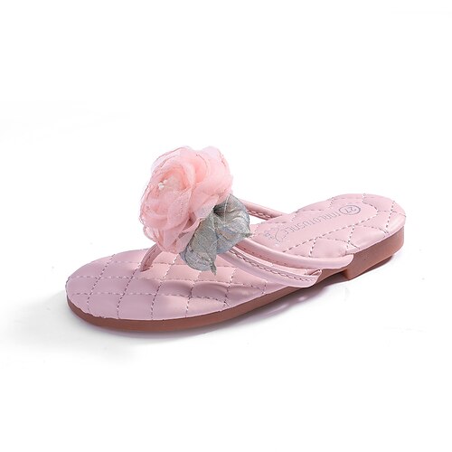 

Girls' Slippers & Flip-Flops Bohemian Style Casual Flower Girl Shoes Princess Shoes Microfiber Horse Hair Waterproof Fast Dry Slippers Big Kids(7years ) Little Kids(4-7ys) Toddler(2-4ys) Daily