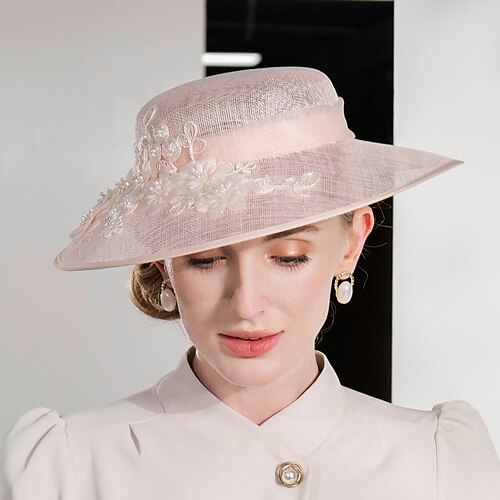 

Elegant Parfymert 100% Lintøy Hatter med Blonder / Appliqué / Krystall / Rhinestone 1 stk Bryllup / Fest / aften Hodeplagg