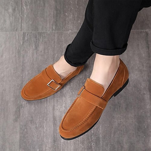

Men's Loafers Casual Shoes Business Classic Buckles Flats Spring Summer