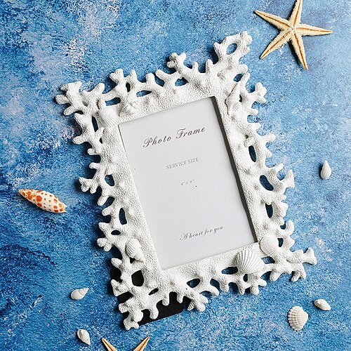 

Coral Modern Contemporary Resin Hand Painted Picture Frames Wall Decorations Picture Frames Shape