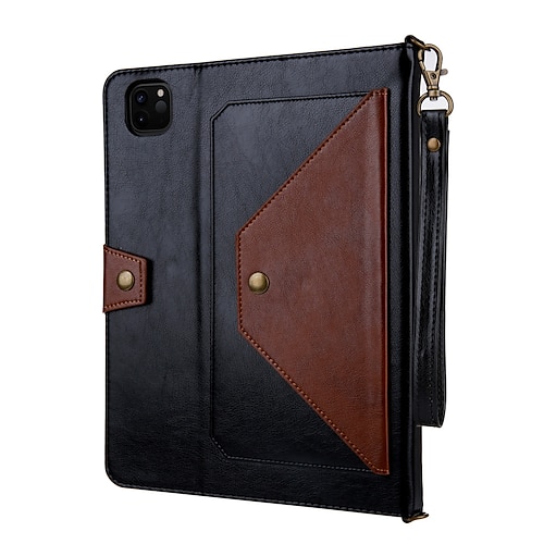 

Tablet Case Cover For Samsung Galaxy Tab A7 A7 Lite S6 Lite Galaxy Tab S7 11'' (2020) Portable Wallet Shoulder Strap Solid Colored PU Leather