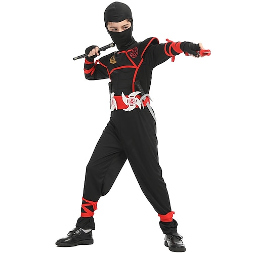 

Uniforms Kid's Boys Cosplay Costume Outfits For Polyester Masquerade Leotard / Onesie Gloves Belt Mask