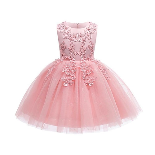 

Mädchen' Tüll-Kleid Ärmellos Jacquard 3D-gedruckte Grafik Kleider Prinzessin Süß Midi Polyester Kleid Sommer Frühling kinderkleidung Geburtstag Täglich Schlank Gitter Patchwork