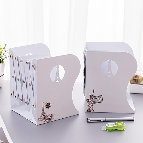 

Book Ends 1pcs Wrought Iron Non-Slip Bookends Bookends for School Office Business Easy to Carry Vintage Economy Universal Nonskid Heavy Duty 7.483.945.91 inch