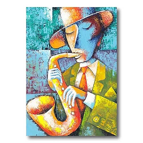 

Mintura Handmade Figure Oil Painting On Canvas Wall Art Decoration Modern Abstract Picture For Home Decor Rolled Frameless Unstretched Painting