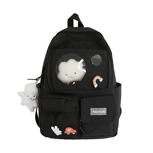 

Cartoon Kawii School Backpack Bookbag for Student Multi-function Wear-Resistant Adjustable Shoulder Straps Nylon School Bag Satchel 20 inch