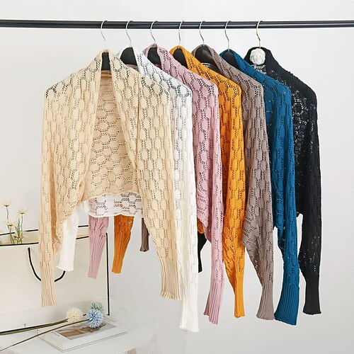 

Fashion Summer Women's Shawl Sunscreen Shawl Long Sleeve Fashion Plain Color Shawls and Scarves Women Scarf Cape New Wrap Apparel