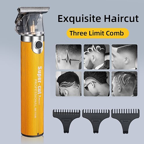 

T9 USB Electric Hair Cutting Machine Rechargeable Cut Hair Clipper Man Shaver Trimmer For Men Barber Professional Beard Trimmers