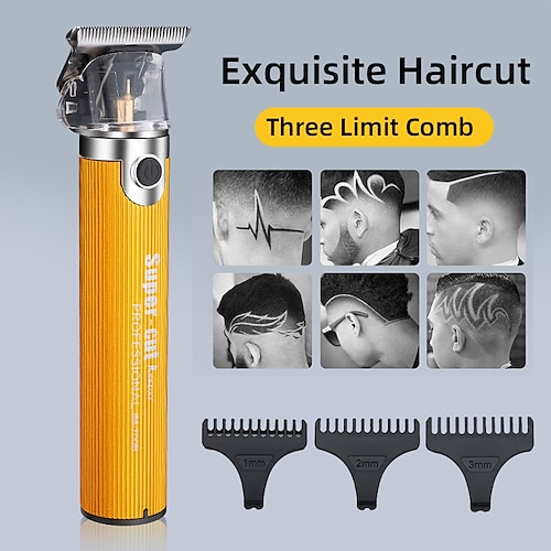 

T9 USB Electric Hair Cutting Machine Rechargeable Cut Hair Clipper Man Shaver Trimmer For Men Barber Professional Beard Trimmers