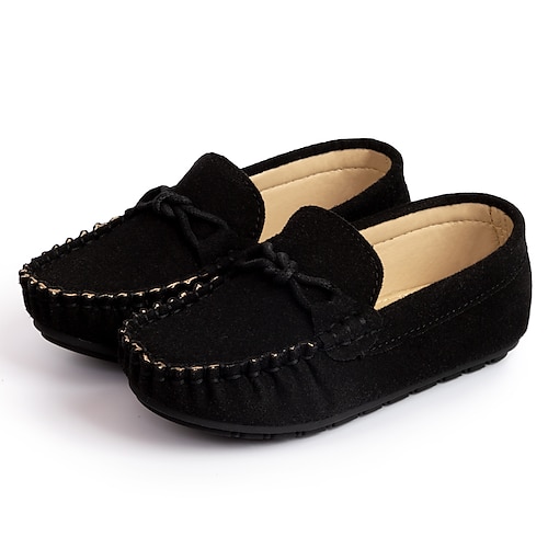 

Girls' Loafers Slip-Ons Formal Shoes Suede Cosplay School Shoes Little Kids(4-7ys) Birthday Festival Indoor Outdoor Play Black Spring Summer