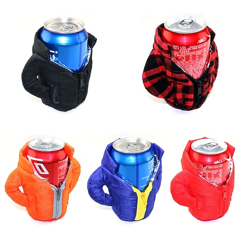 

Insulation Down Jacket Beer Clothes Cola Beer Cans Drinks Crafts Gifts Beer Jackets