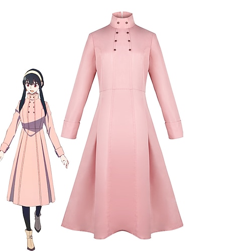 

Inspired by Spy x Family Spy Family Yor Forger Anime Cosplay Costumes Japanese Cosplay Suits Dress One Earring Headwear For Women's / 1 Belt / 1 Belt