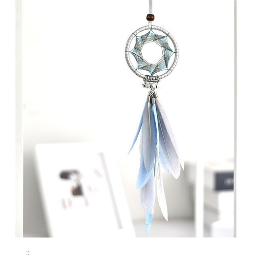 

Dream Catcher Car Hanging Handmade Gift Feather Wall Hanging Car Decor Hook Flower Wind Chimes Boho Style Home Pendant 745cm
