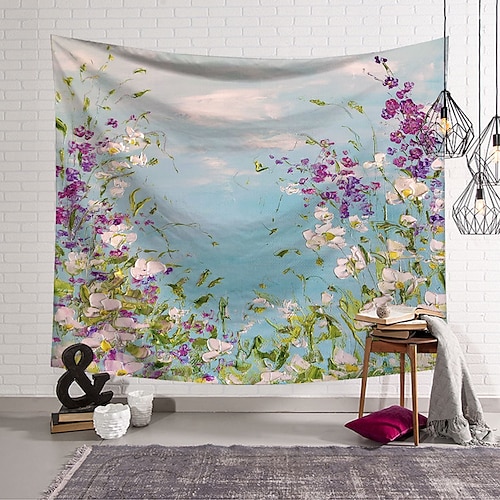 

Floral Wall Tapestry Art Decor Blanket Curtain Hanging Home Bedroom Living Room Decoration Polyester