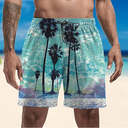 

Men's Swim Trunks Swim Shorts Quick Dry Lightweight Board Shorts Bottoms with Pockets Drawstring Swimming Surfing Beach Water Sports Printed Summer / Stretchy