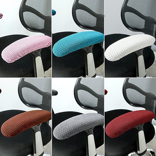 

Stretch Office Chair Armrest Cover Pads Slipcover Elastic, Comfy Gaming Chair Arm Rest Covers for Elbows and Forearms Pressure Relief