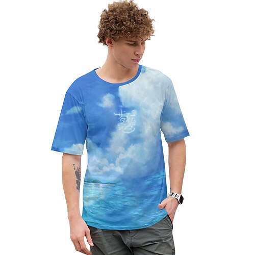 

Inspired by Summer Time Rendering T-shirt Cartoon 100% Polyester Anime Harajuku Graphic Kawaii T-shirt For Men's / Women's / Couple's
