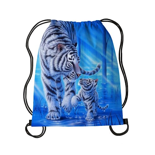 

Per uomo Unisex 3D Borsa morbida Tessuto Oxford Giornaliero Viaggi Stampa Leggero Tigre Stampa 3D Blu