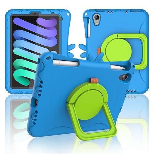 

Tablet Case Cover For Apple iPad mini 6th 2021 Portable Pencil Holder Handle Solid Colored EVA For Kids