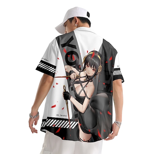 

Inspired by SPY×FAMILY Loid Forger Yor Forger Anya Forger Blouse / Shirt Anime Terylene Anime 3D Harajuku Graphic Top For Men's