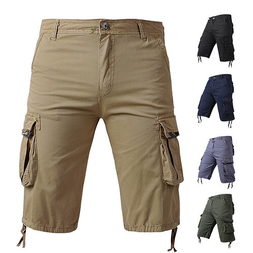 

Men's Tactical Cargo Shorts Hiking Shorts Military Summer Outdoor Ripstop Breathable Quick Dry Multi Pockets Shorts Capri Pants Bottoms Black Grey Cotton Climbing Beach Camping / Hiking / Caving 30