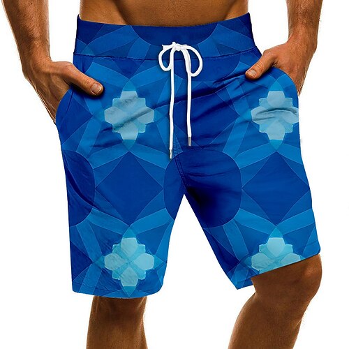 

Men's Swim Trunks Swim Shorts Quick Dry Board Shorts Bathing Suit with Pockets Drawstring Swimming Surfing Beach Water Sports Floral Spring Summer