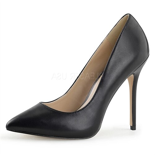 

Damen Absätze Stöckelschuhe Party Schnalle Pumps Runde Zehe PU Leder Halbschuhe Einfarbig Mandelfarben Leopard Schwarz / Gelb