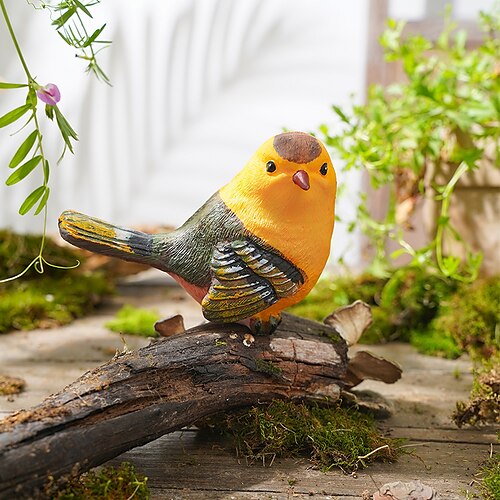 

Large Sparrow Garden Ornament Decorative Objects Resin Modern Contemporary for Home Decoration Gifts 1pc