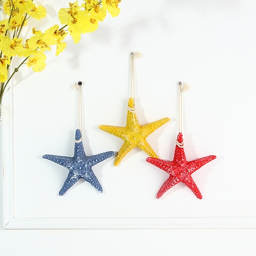 

Starfish Ornament Decorative Objects Resin Modern Contemporary for Home Decoration Gifts 1pc