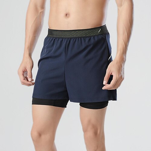 

Men's Swim Trunks Swim Shorts Quick Dry Board Shorts Bathing Suit with Pockets Compression Liner Drawstring Swimming Surfing Beach Water Sports Solid Colored Summer