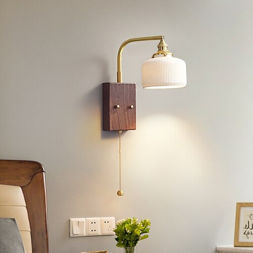 

Modern Nordic Style Indoor Wall Lights LED Swing Arm Living Room Bedroom Copper Wall Light 220-240V