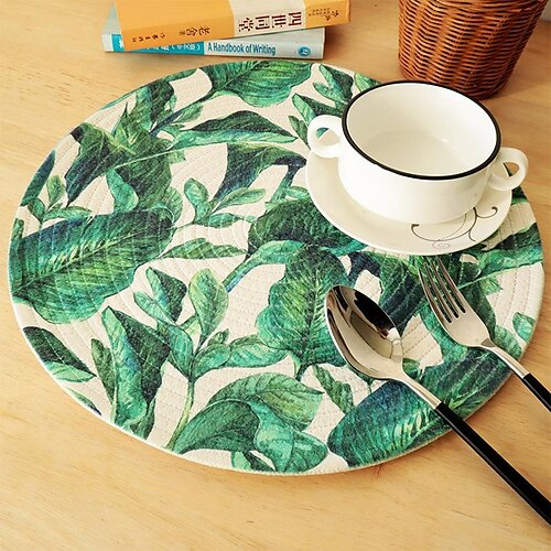 

Trivets for Hot Dishes,Kitchen Hot Pads for Countertops,Woven Wood Place Mats for Dining Table,Heat Resistant Holders