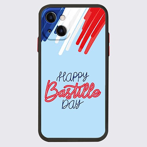 

14 Juillet 2022 Bonne Fête Nationale Français Phone Case For Apple iPhone 14 Pro Max 13 12 11 Pro Max Mini X XR XS 8 7 Plus Unique Design Protective Case Dustproof Shockproof Back Cover TPU