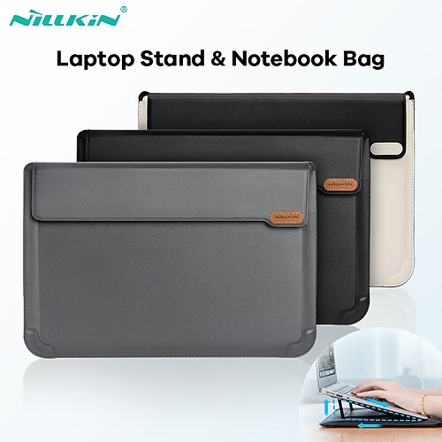 

Laptop Sleeves 14"" 16"" inch Compatible with Macbook Air Pro, HP, Dell, Lenovo, Asus, Acer, Chromebook Notebook Waterpoof Shock Proof PU Leather Solid Color for Business Office